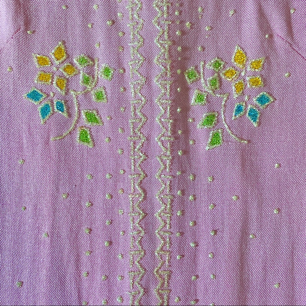 Vintage 60s pink sequins Joe Daniels shift dress - Picture 3 of 4